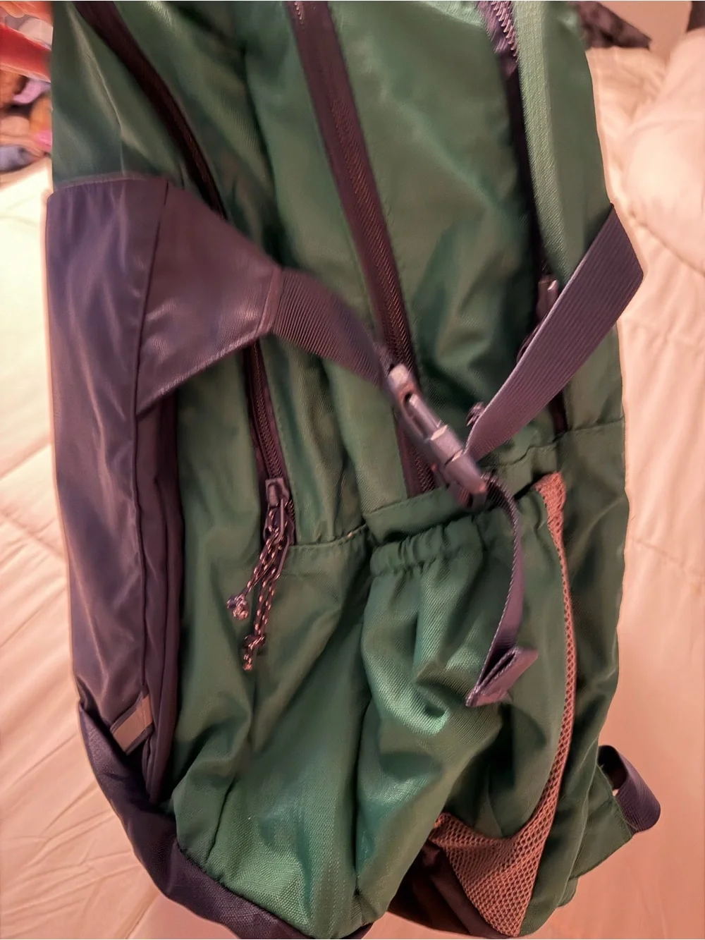 L.L. Bean Green, Navy & Black Men's Backpack